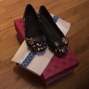 Tory Burch Eloise 2 Ballet Leopard combo